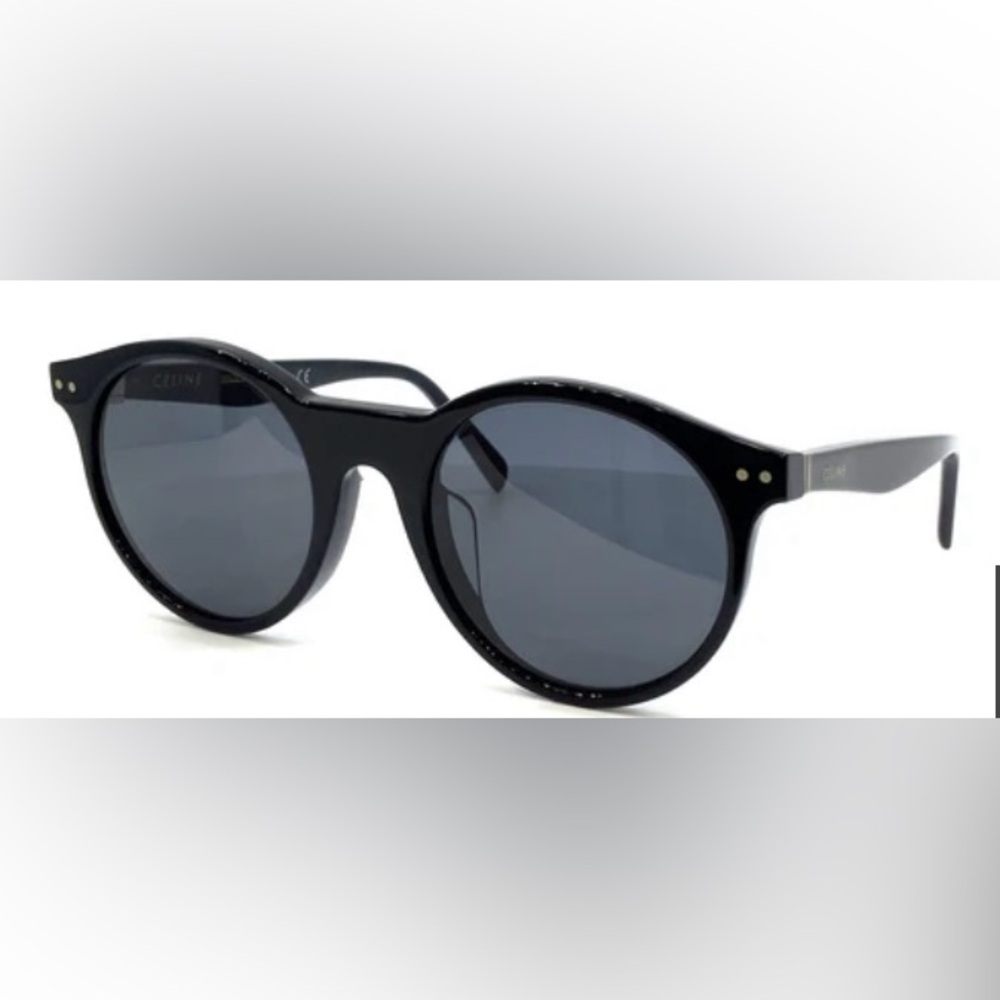 CELINE  Black Sunglasses with Gold Accents - Picture 4 of 10